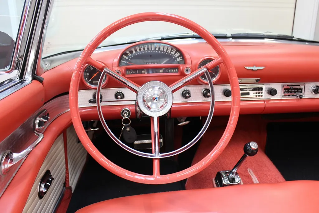 1956 ford  thunderbird 292 v8 auto   fully restored raven black   khxkgmemahjxsw iiatg