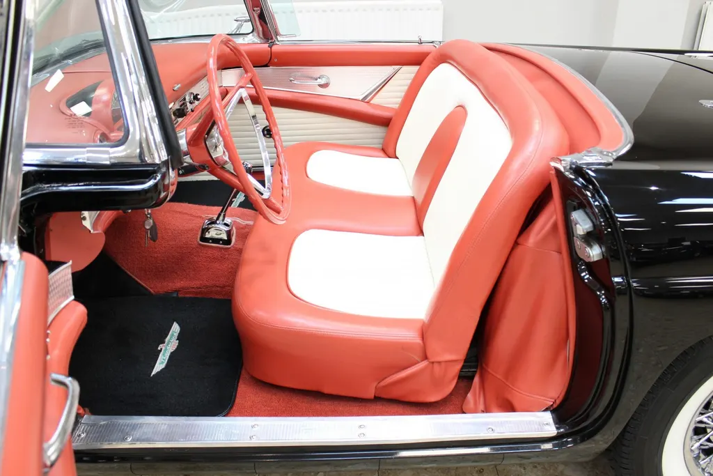 1956 ford  thunderbird 292 v8 auto   fully restored raven black  5vrekdf3rihdyphgpa0h1