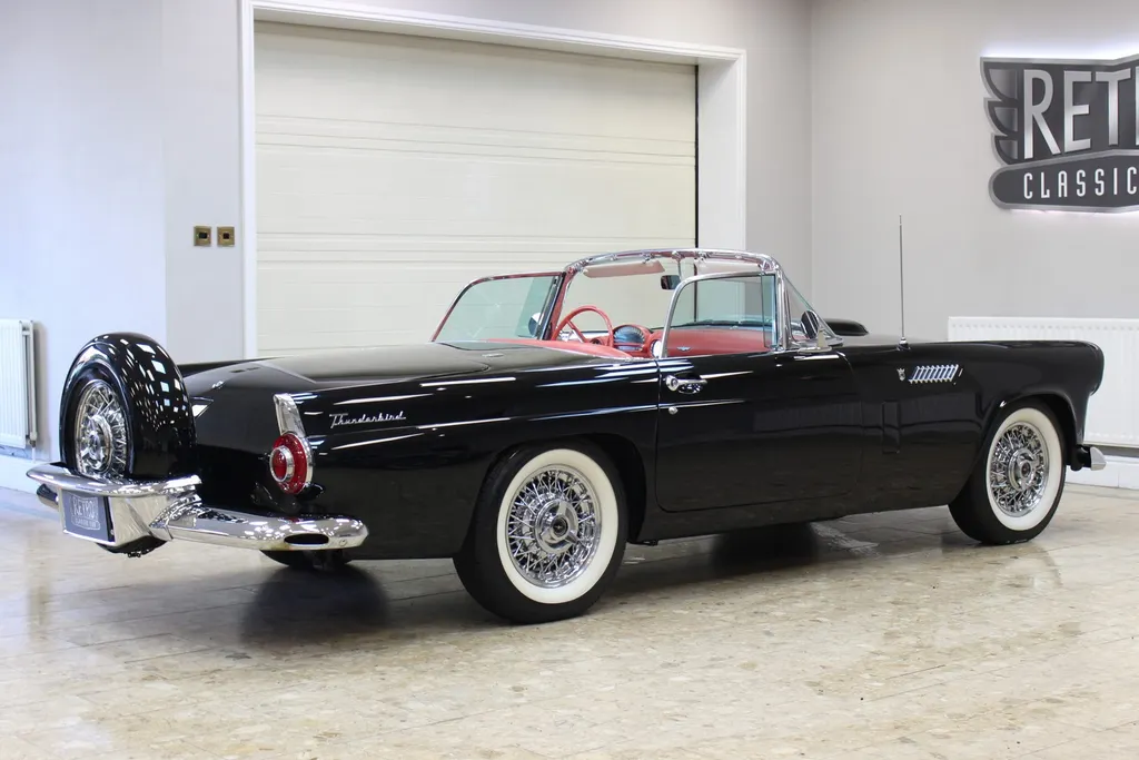 1956 ford  thunderbird 292 v8 auto   fully restored raven black  5kwjhwoh1iwyelhyyxf2y
