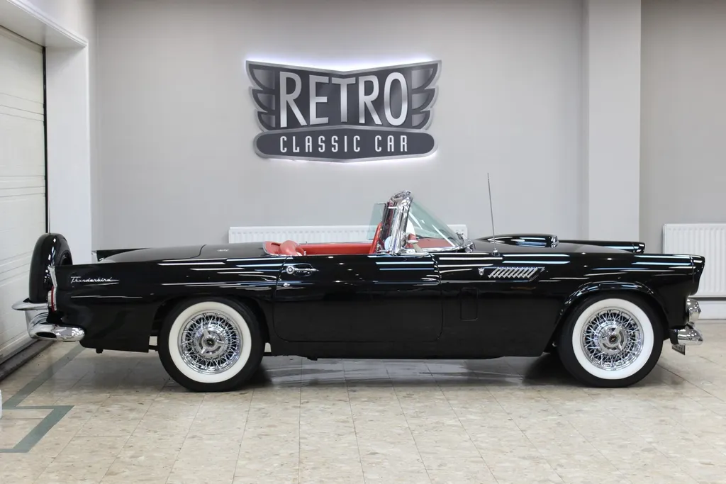 1956 ford  thunderbird 292 v8 auto   fully restored raven black  cbclp0tt5ox4ntzrlf4f5