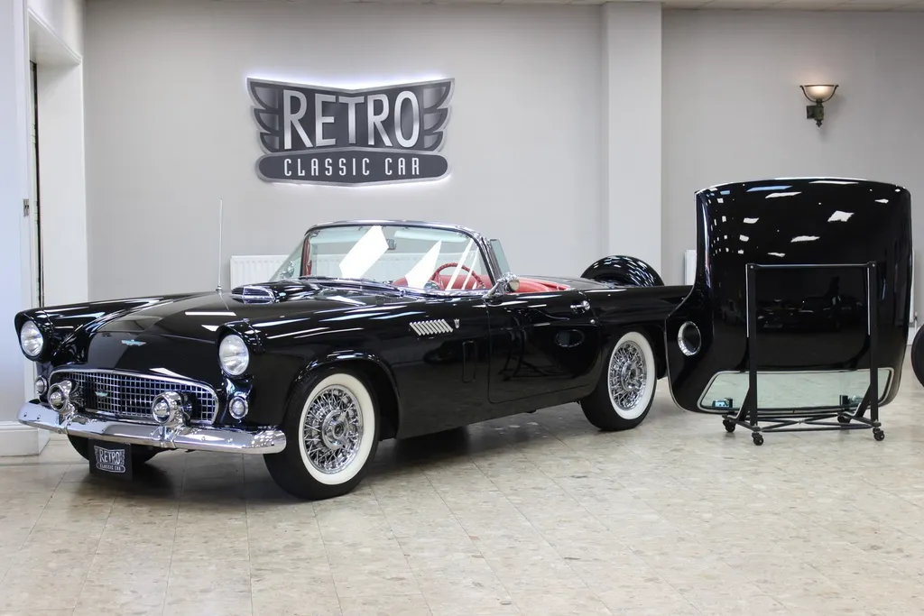 1956 ford  thunderbird 292 v8 auto   fully restored raven black  jmdt4c9xhklwyo20gebst