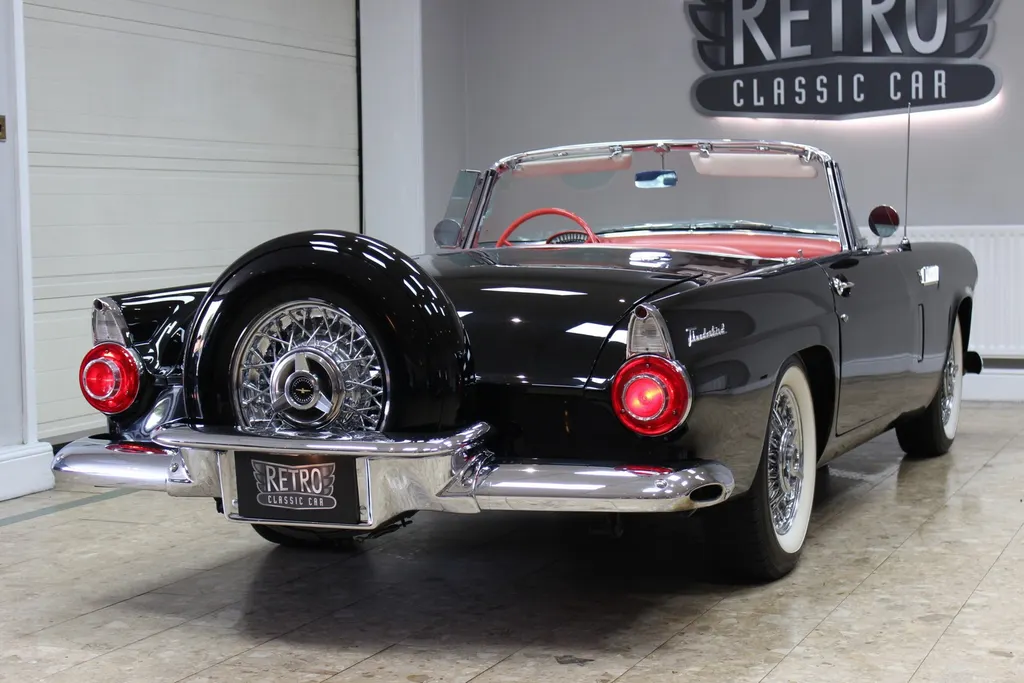 1956 ford  thunderbird 292 v8 auto   fully restored raven black  run51dtpf 9aos5xjhvwd