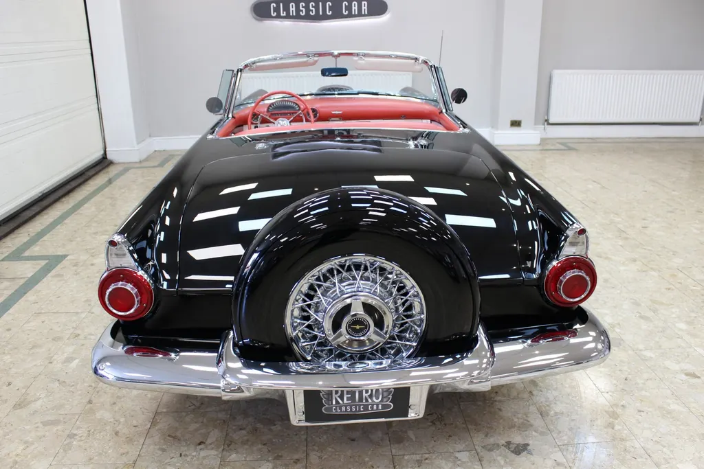 1956 ford  thunderbird 292 v8 auto   fully restored raven black  x39ll49wtmvyddaqgvodr