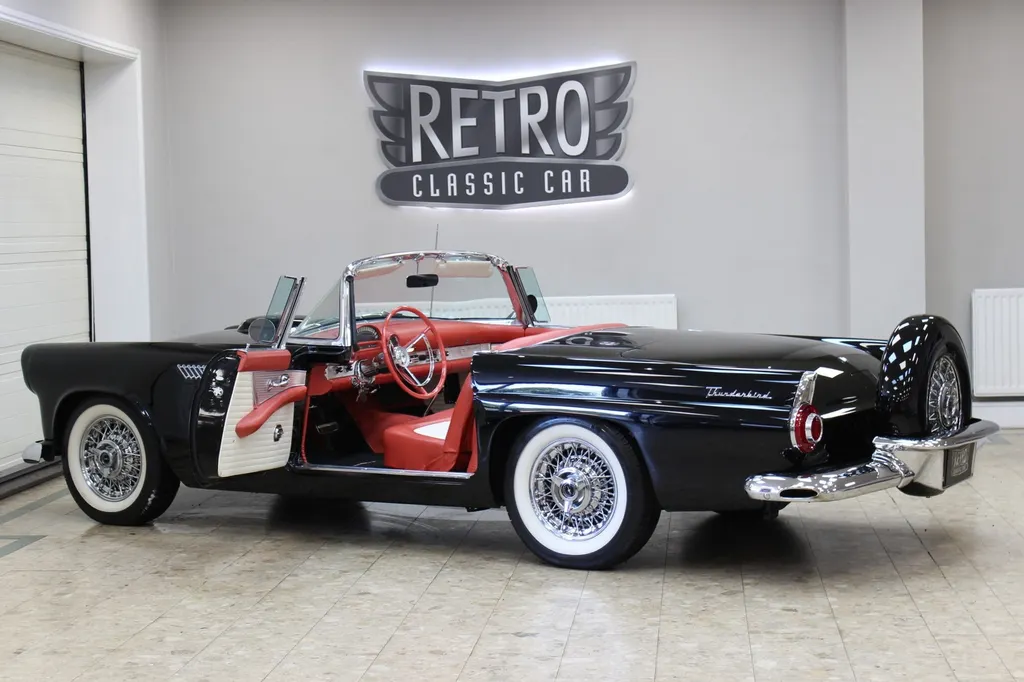 1956 ford  thunderbird 292 v8 auto   fully restored raven black  ipitb0ovyg wcogu6m6fb