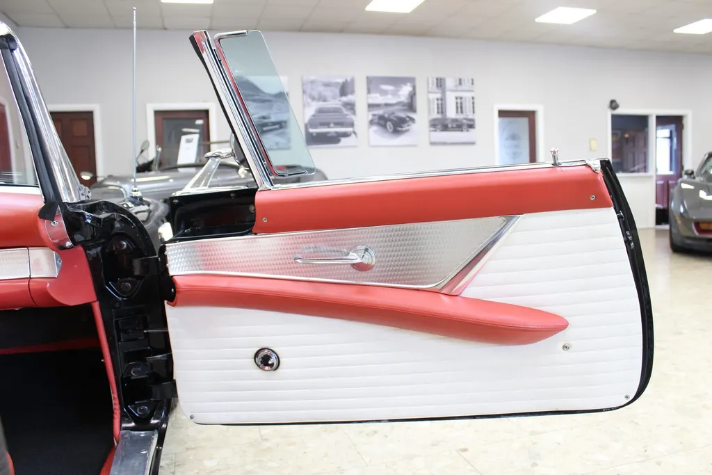 1956 ford  thunderbird 292 v8 auto   fully restored raven black  xqtvj7frel8lva244a9 h