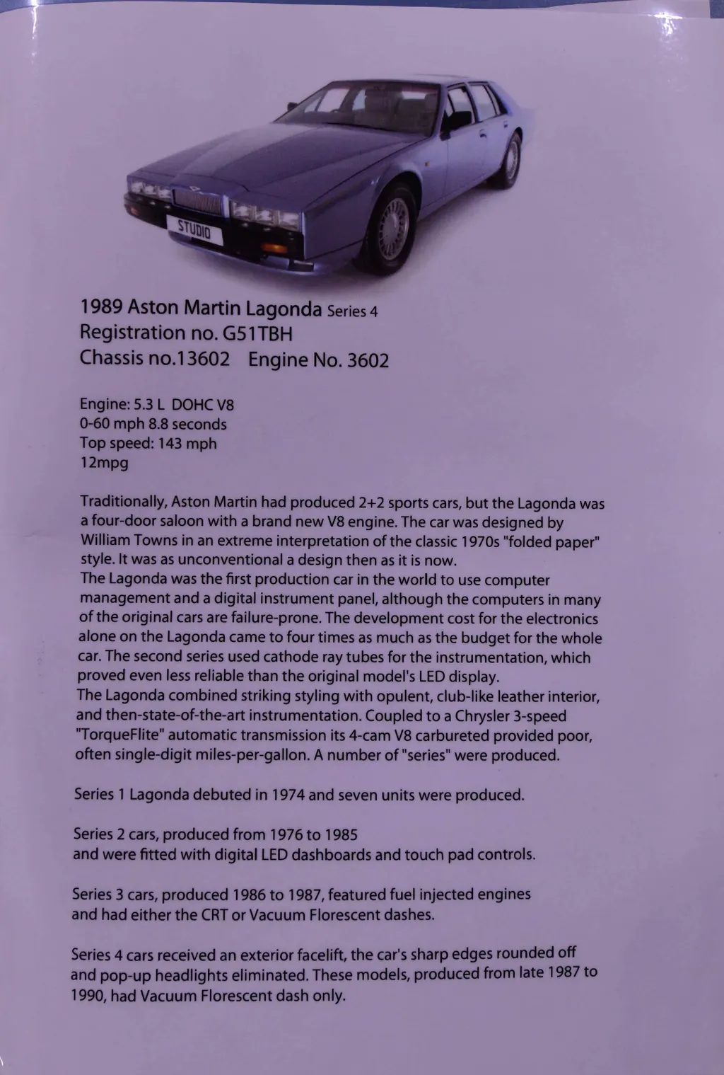 Aston martin lagonda series 4 guuofukdhrt06wsefcbe4