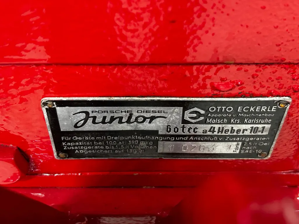 Porsche junior tractor single cylinder 883cc diesel  f2mi2vm43j9tqayq9v ex