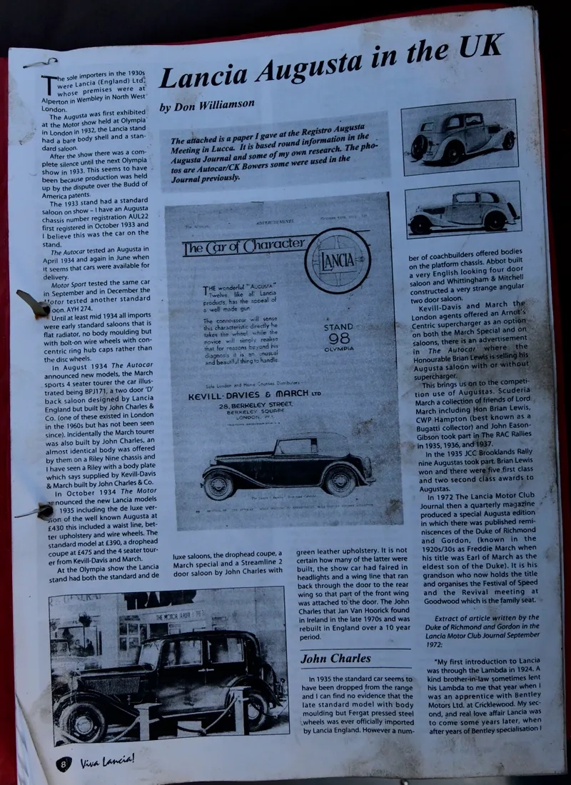 Lancia augusta  ucmwbbh gr mhzz kyczq